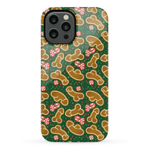 Gingerbread and Candy Cane Penises  Phone Case